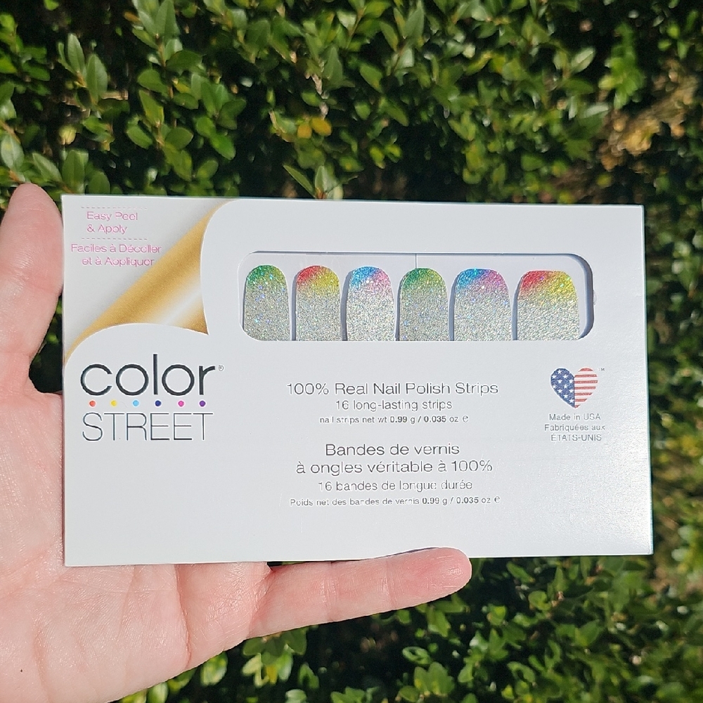 Color Street Rainbow Glitter Nail Polish Strips Stickers